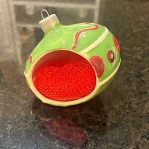 Green and Red Kitchen Scrubby holder